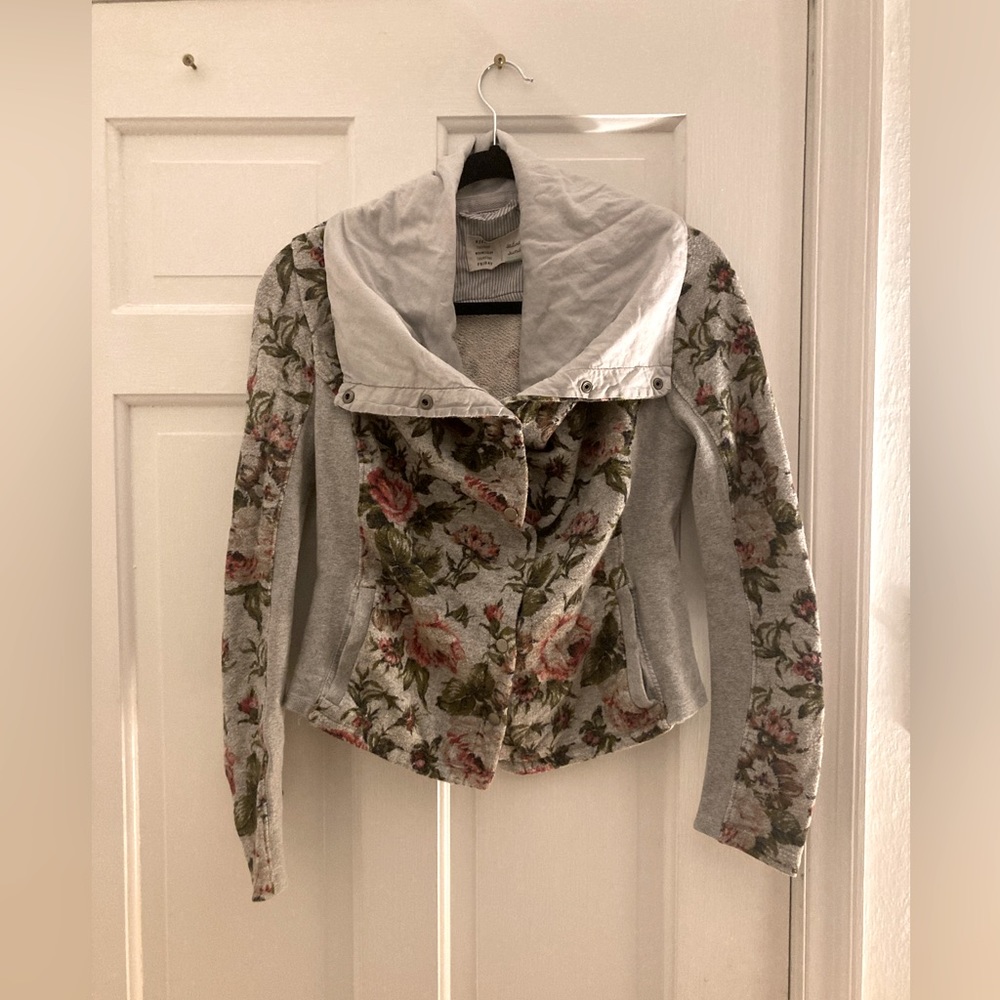 Anthropologie Saturday Sunday Floral Moro Jacket